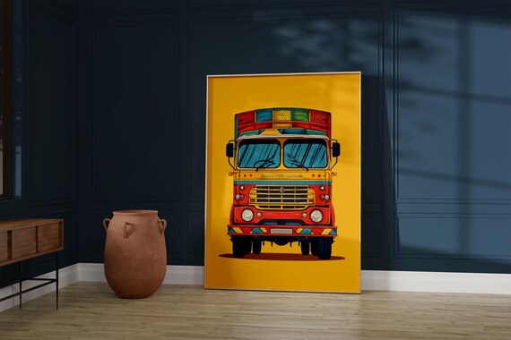 Truck Art Poster Desi Decor Punjabi Pakistani Print