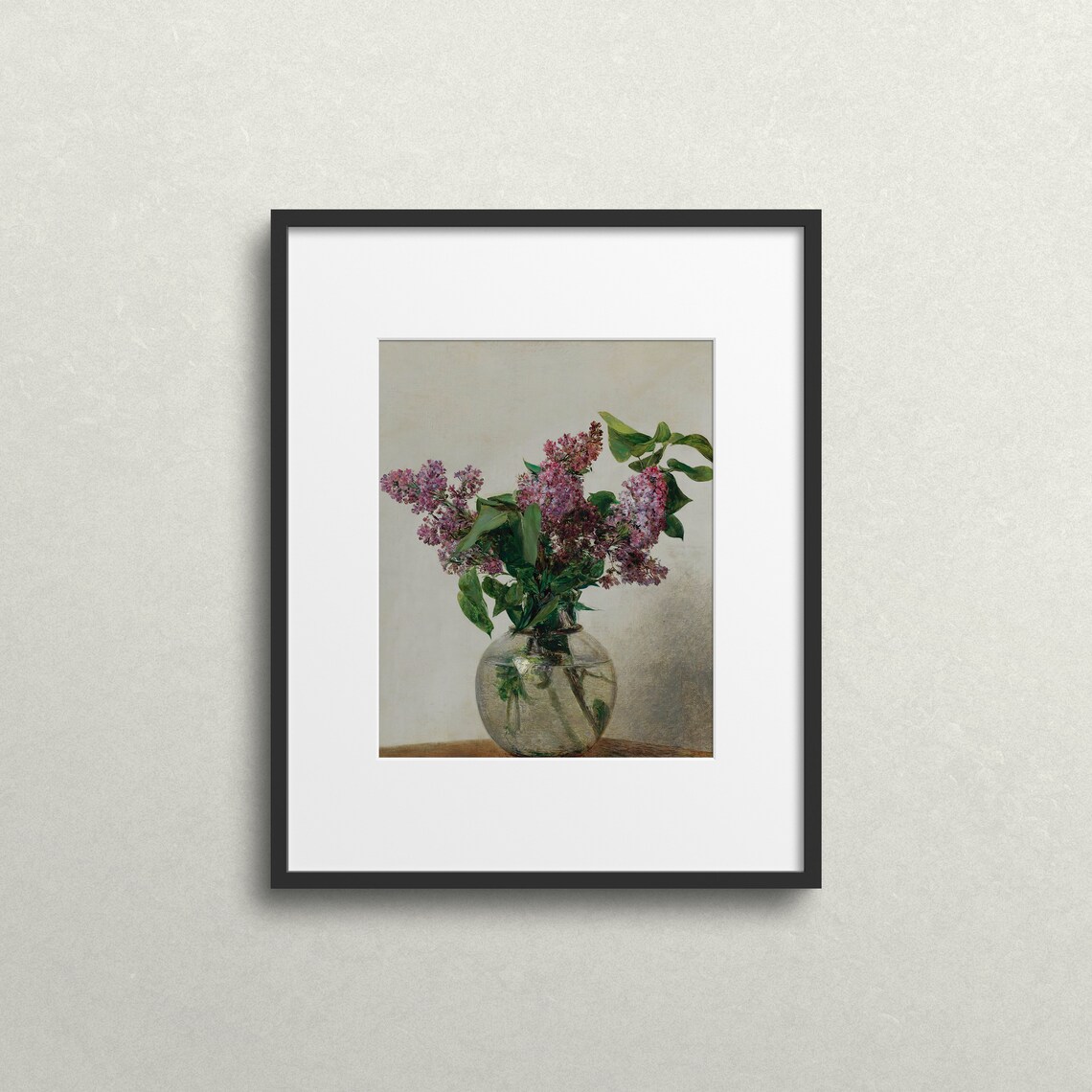Purple Lilacs Still Life, Vintage Floral Art Print - Image 2