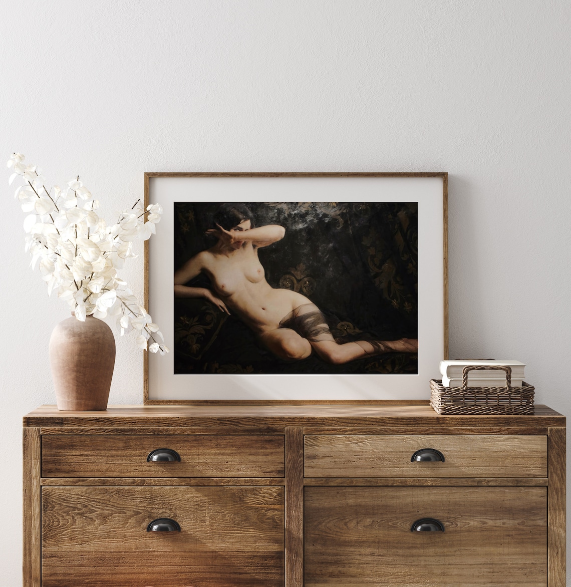 Dark Academia Woman Figure, Moody Wall Art Print - Image 3