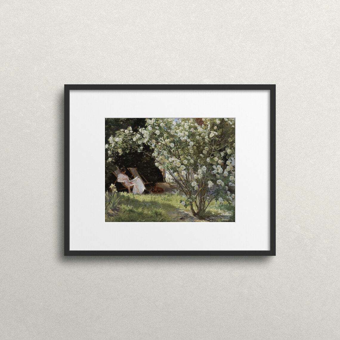 Maria In The Garden Vintage Garden Wall Art Print - Image 2