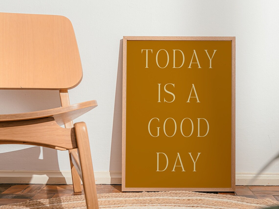 Today Is A Good Day Word Art, Zen Wall Decor - Image 3