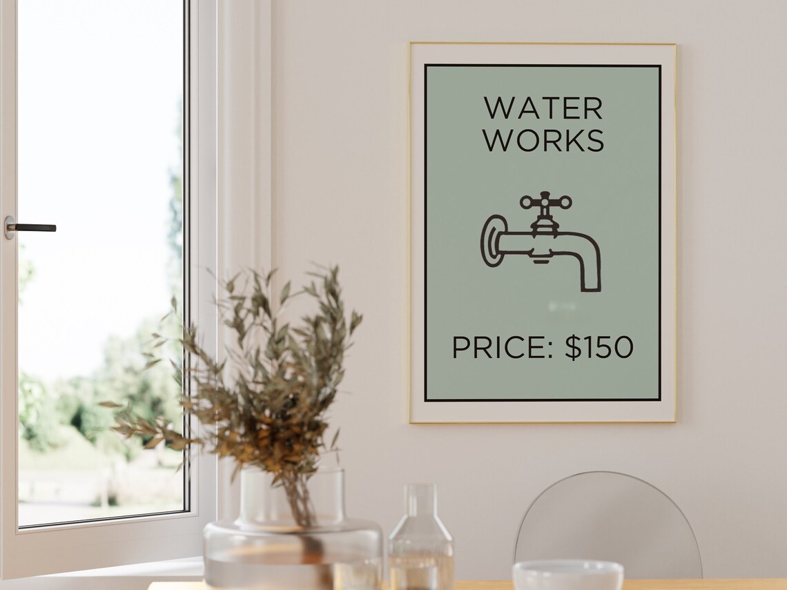 Monopoly Print, Retro Game Room Decor Art Print - Image 3