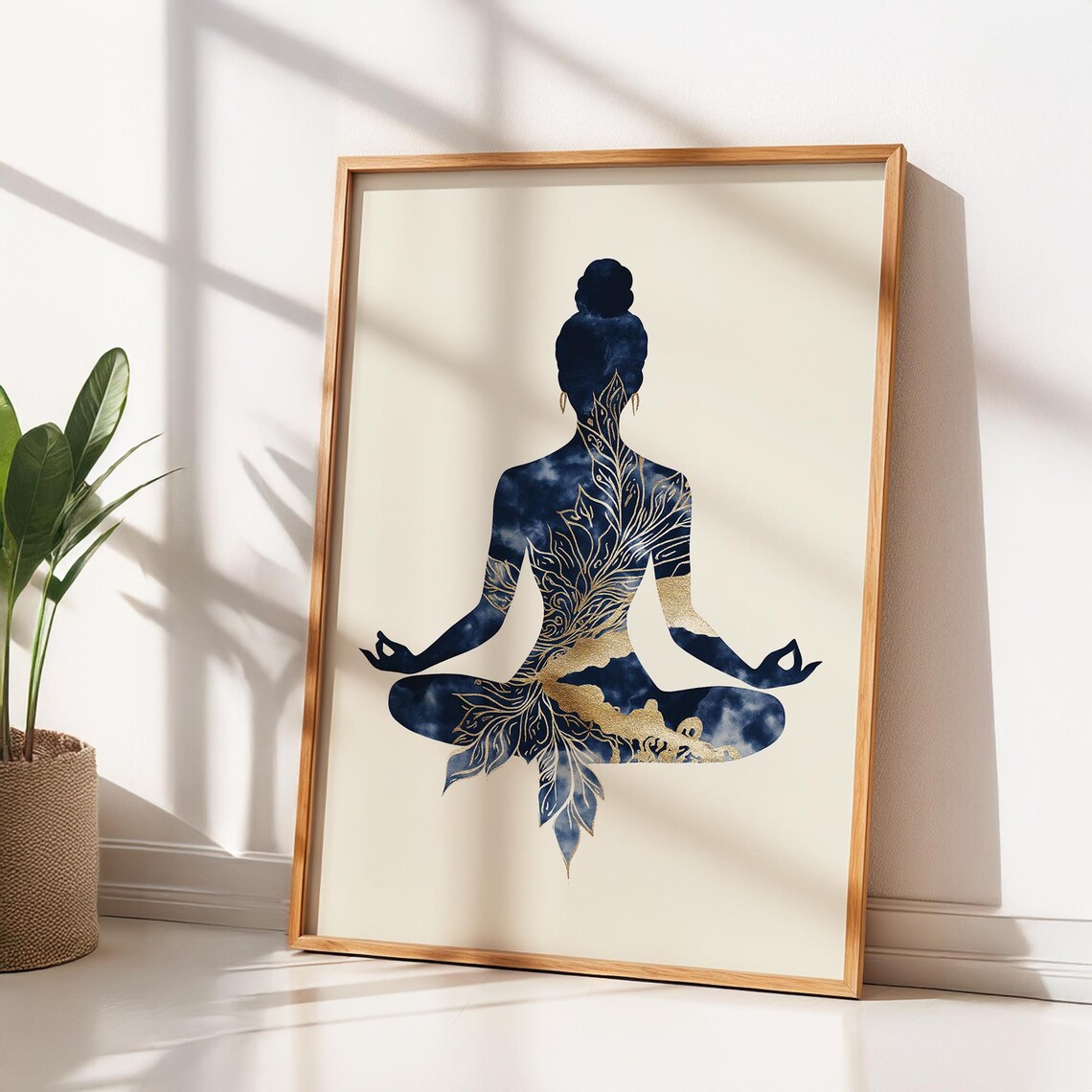 Meditative Yoga Boho Zen Silhouette Art Print - Image 3