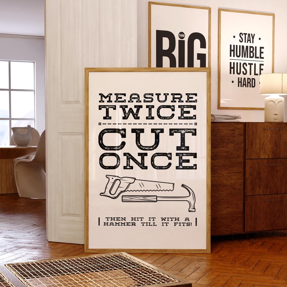 Handyman Husband Gift, Construction Site Sign Poster - Image 2