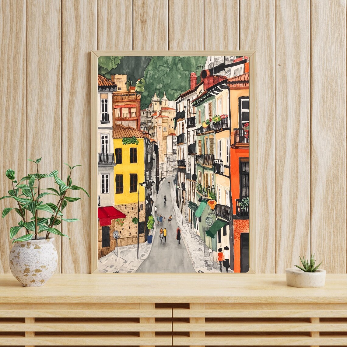 San Sebastian Gouache Art Print, Basque Country - Image 4