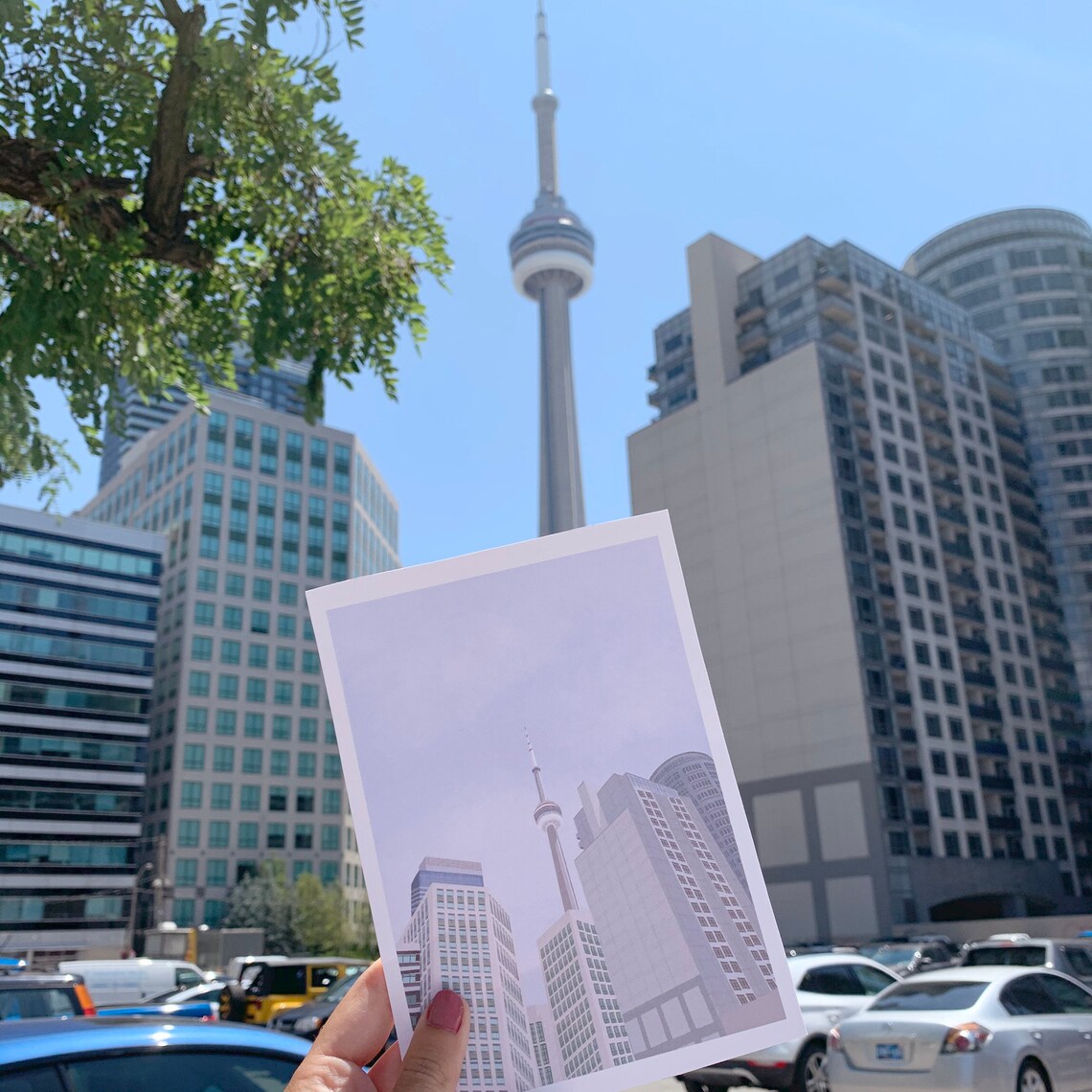 Toronto CN Tower Travel Poster, City Landmark - Image 2
