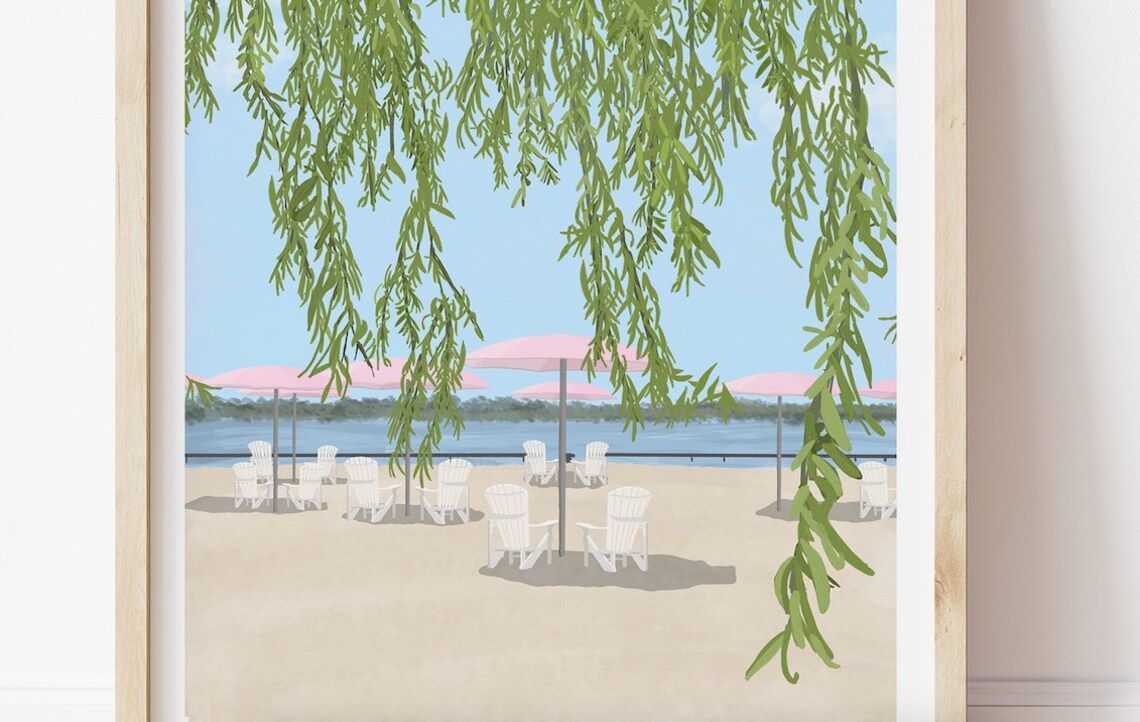 Sugar Beach Toronto Travel Poster, Ocean & Beach - Image 3