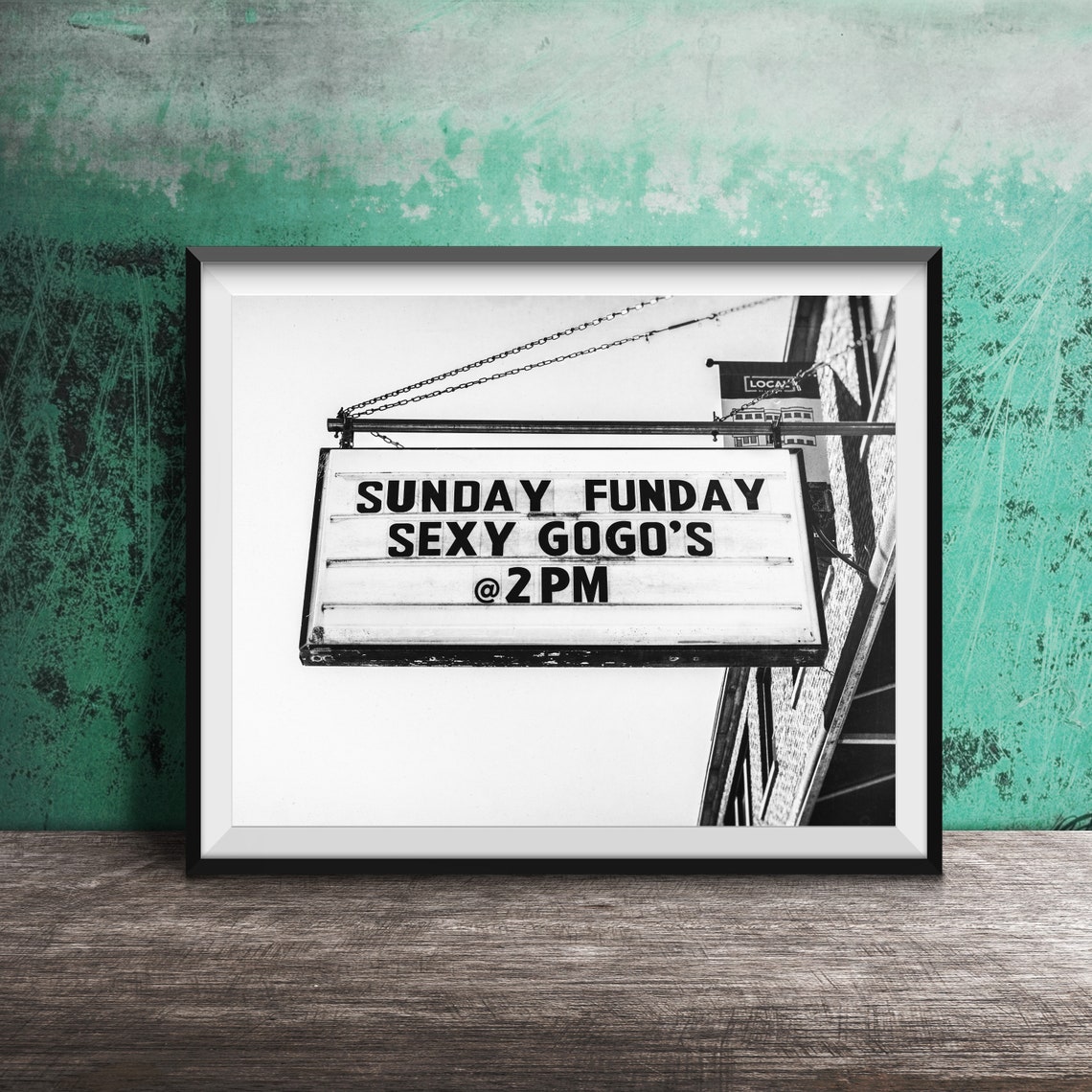 Sunday Funday Sexy GoGo's @2PM Chicago Bar Marquee Sign Poster - Image 2