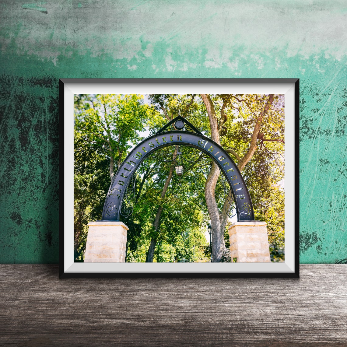 Northwestern University Iron Arch Evanston Campus Gate Poster