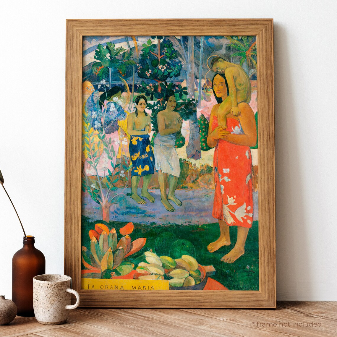 Paul Gauguin Ia Orana Maria 1891 Art Print