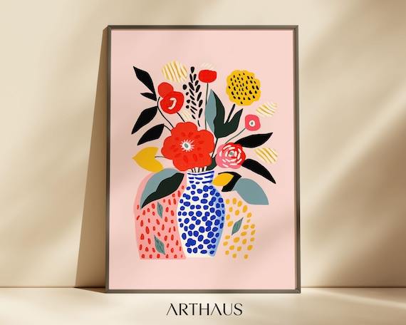 Henri Matisse Flowers Botanical Wall Art Print