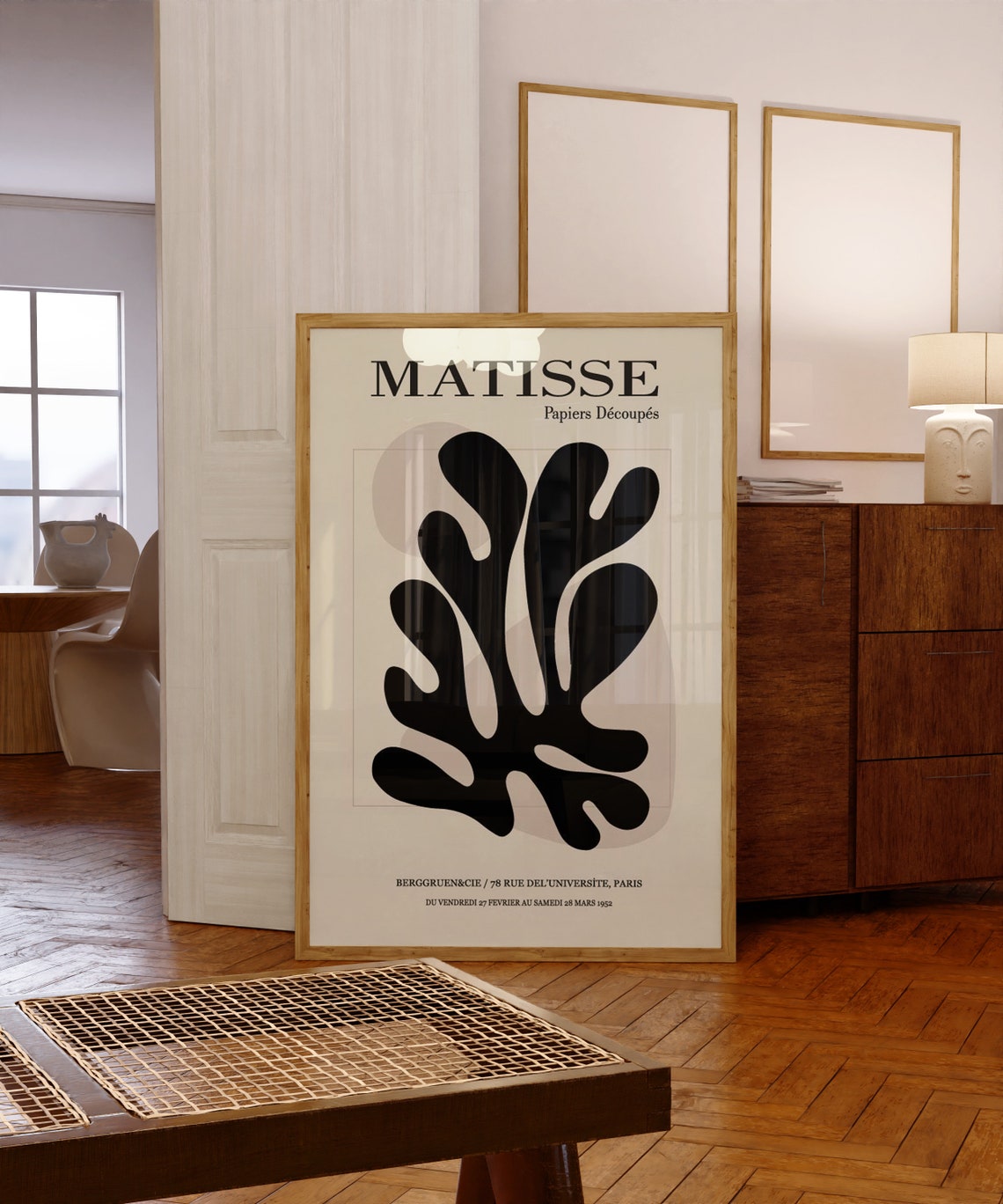 Matisse Papiers Decoupes Black Abstract Cutout Gallery Art Poster - Image 3