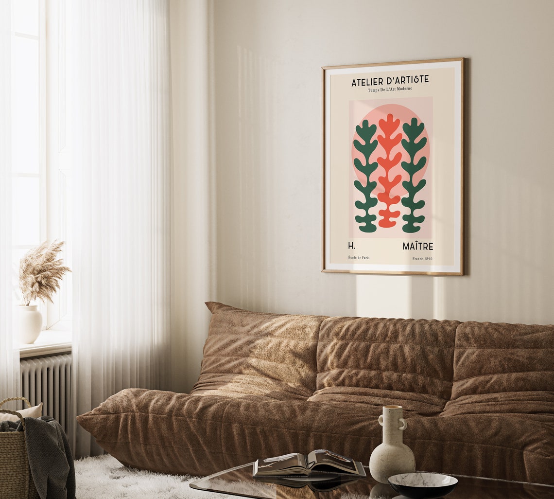 Atelier d'Artiste French Modern Leaf Cut Outs Gallery Poster - Image 2