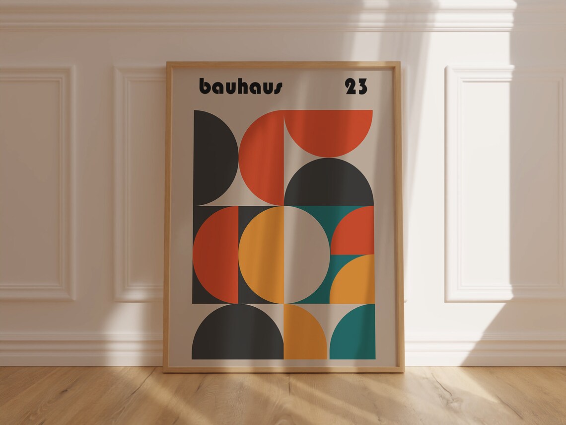 Bauhaus Art Print, Modern Abstract Wall Art