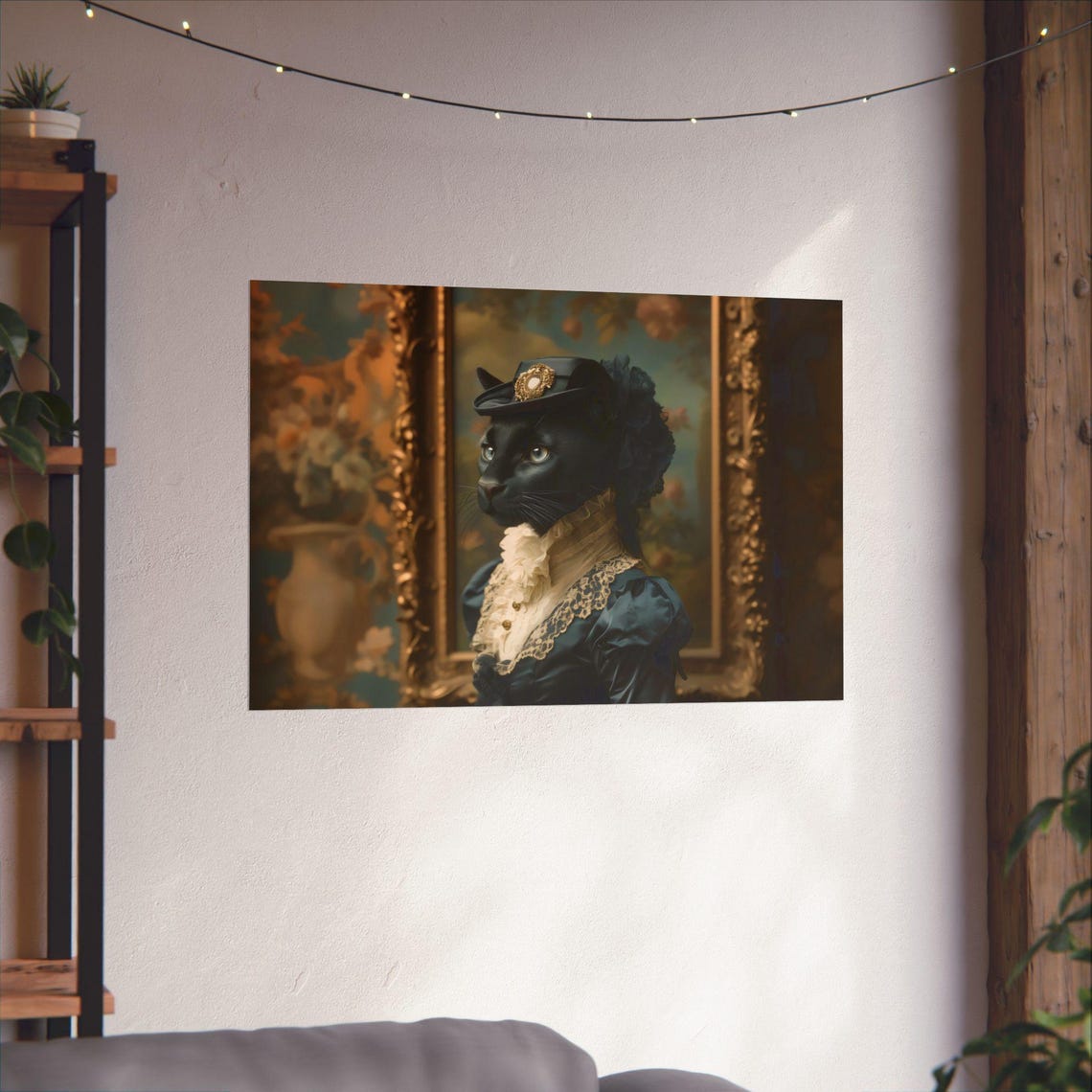 Pantheress Victorian Dress Portrait Gilded Frame Fancy Decor Poster - Image 2