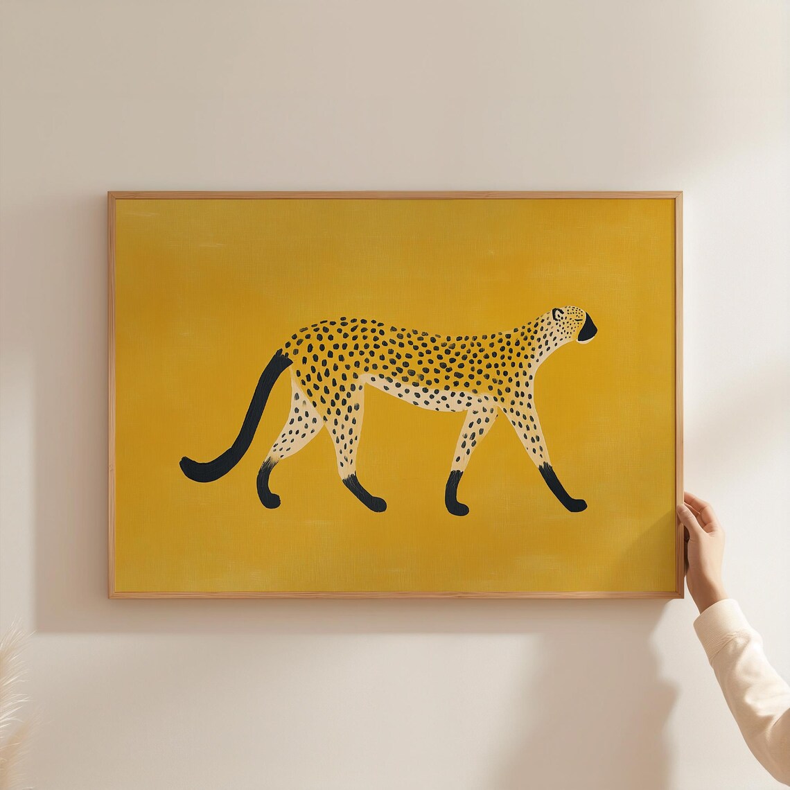 Cheetah Minimalist Animal Print, Bold Safari Decor