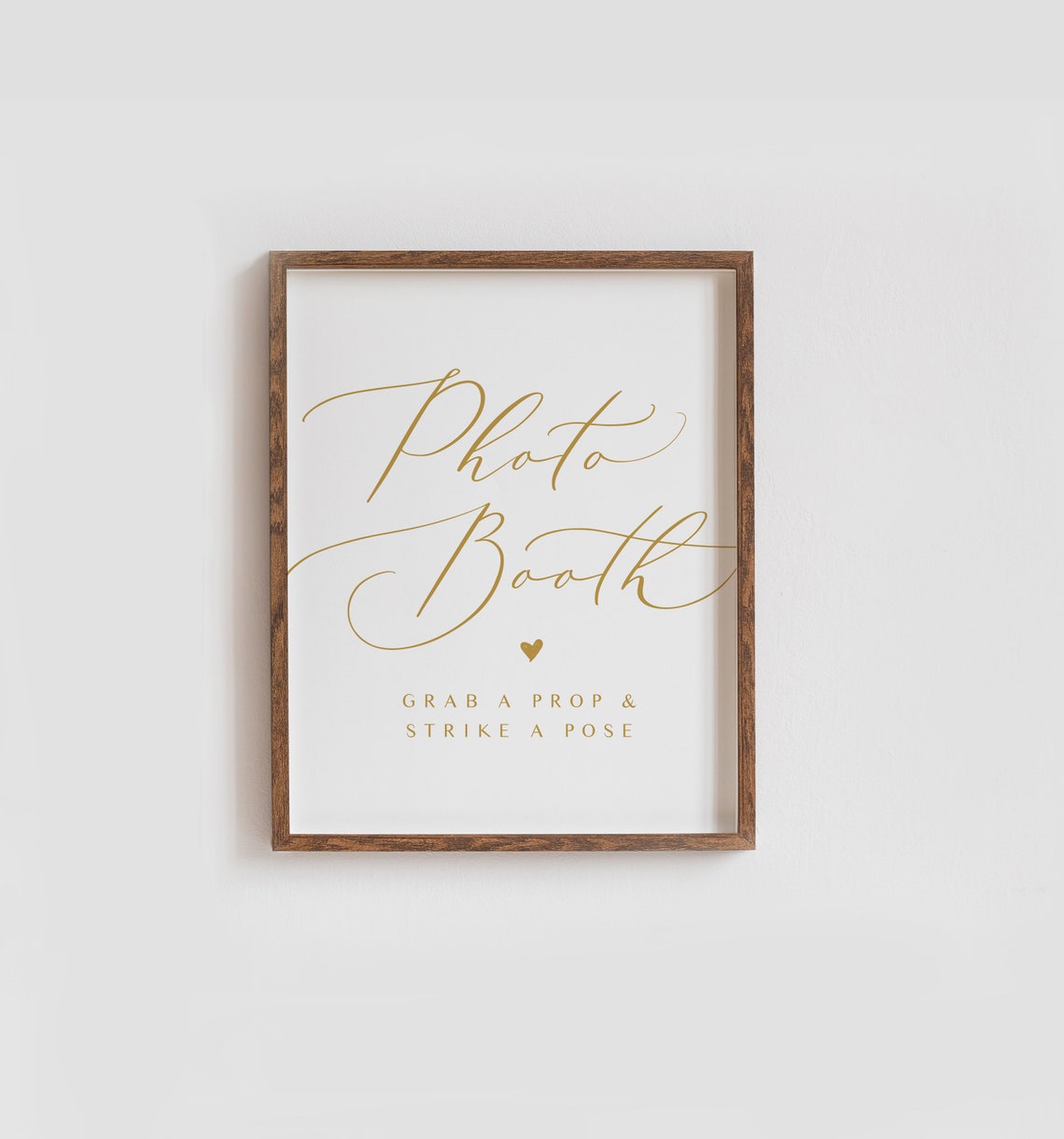 Photo Booth Grab A Prop Strike A Pose Script Wedding Sign Poster - Image 2