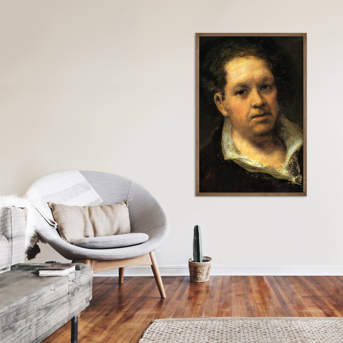 Francisco Goya Self Portrait at 69 Years 1815 Classic Poster Decor Art - Image 2