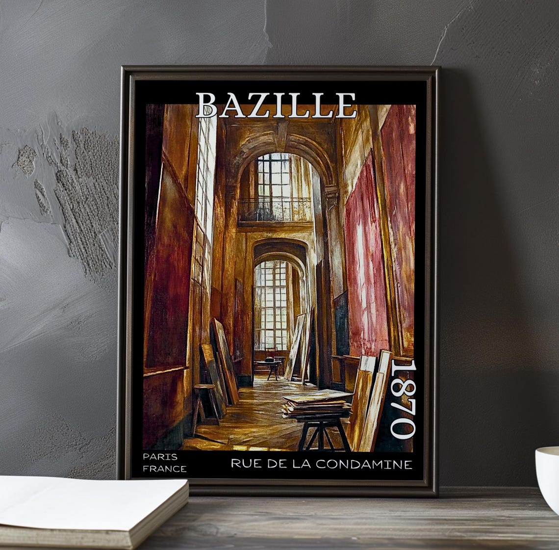 Bazille Rue de la Condamine 1870 Arched Window Studio Poster