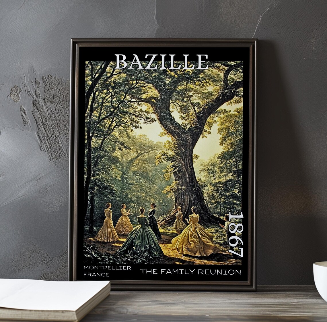 Frédéric Bazille Women Gathering Under a Giant Oak 1867 France Poster