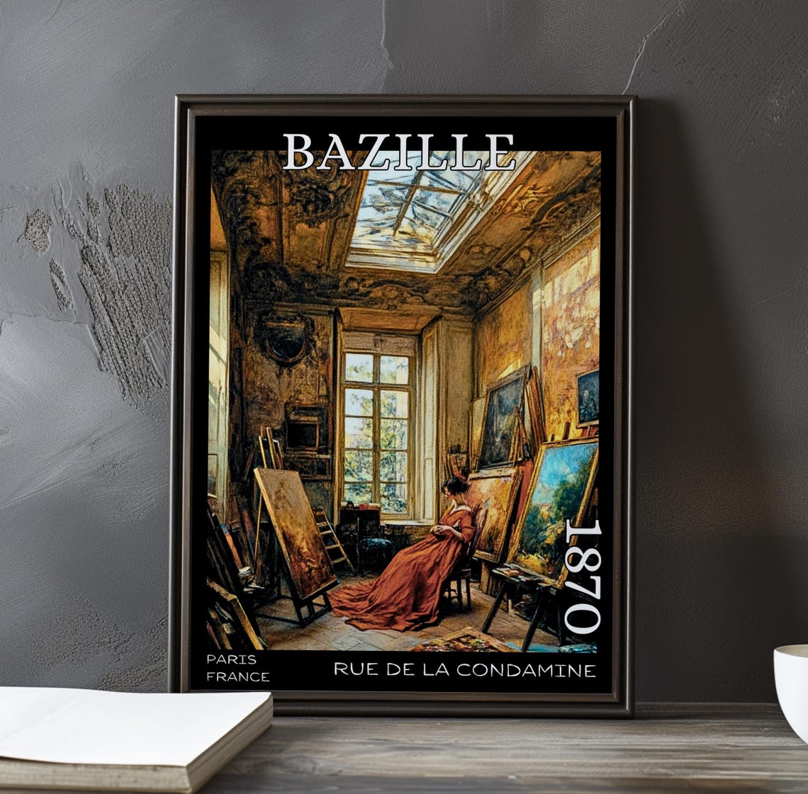 Bazille Rue de la Condamine 1870 Skylight Studio Recline Poster
