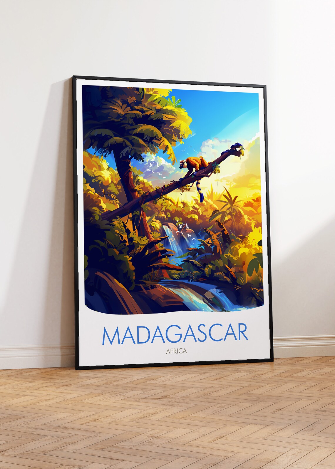 Madagascar Print Africa Travel Decor - Image 2