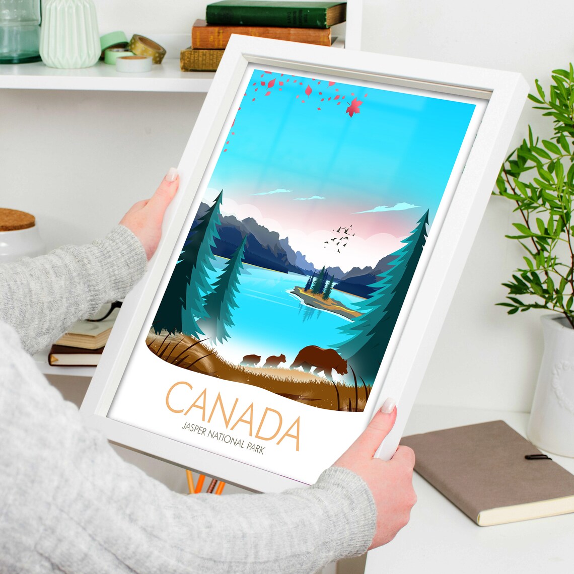 Jasper National Park Canada Travel Poster - Image 4