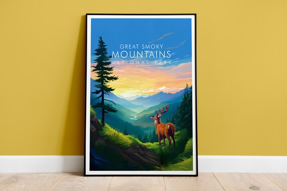 Great Smoky Mountains Print Travel Print