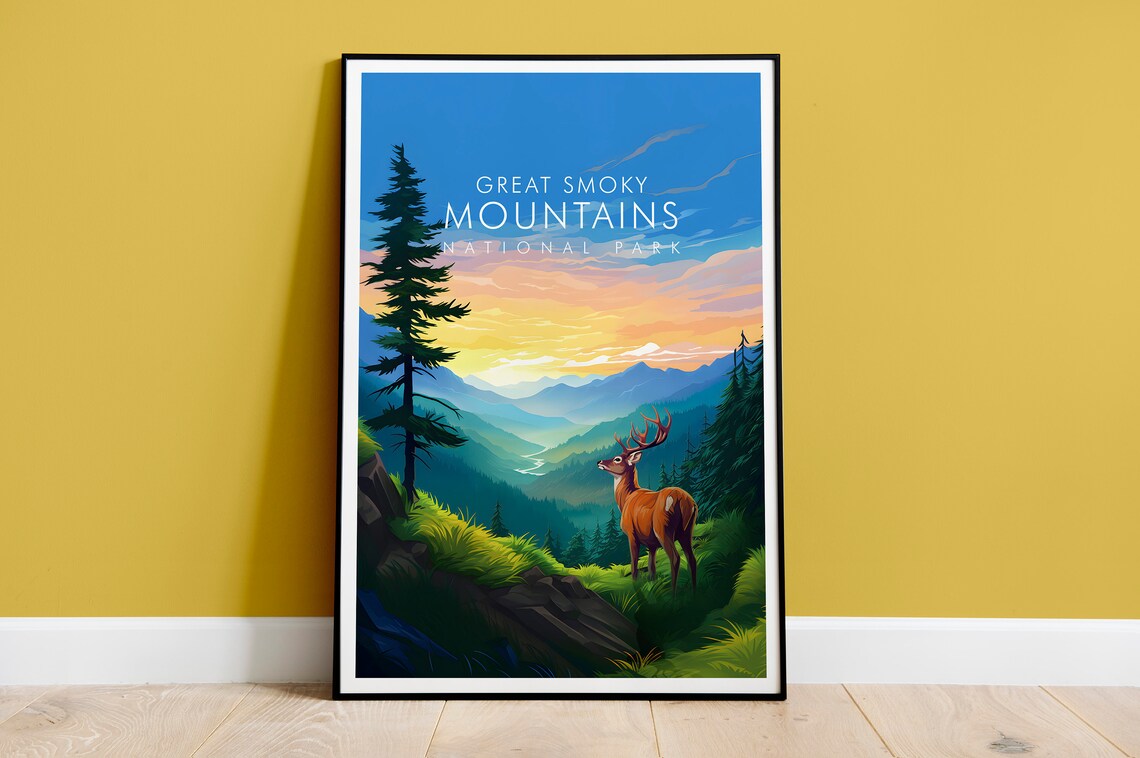 Great Smoky Mountains Print Travel Print