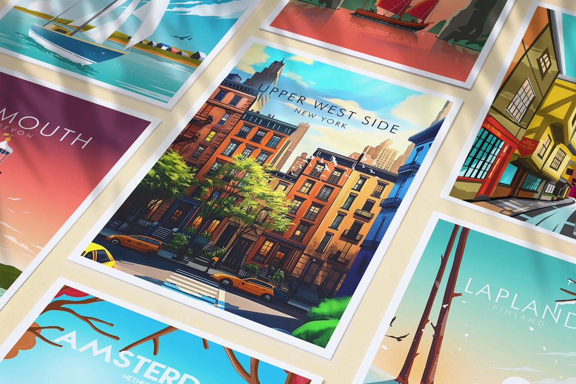 Upper West Side Travel Poster, New York - Image 3