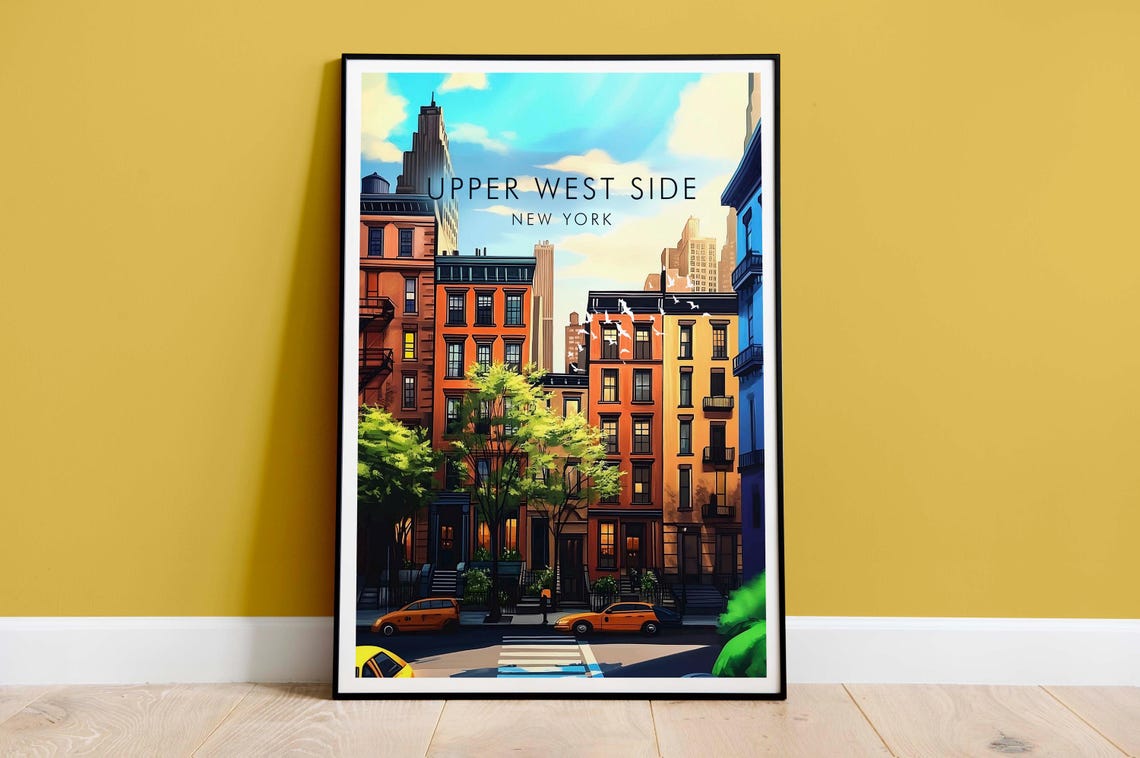 Upper West Side Travel Poster, New York