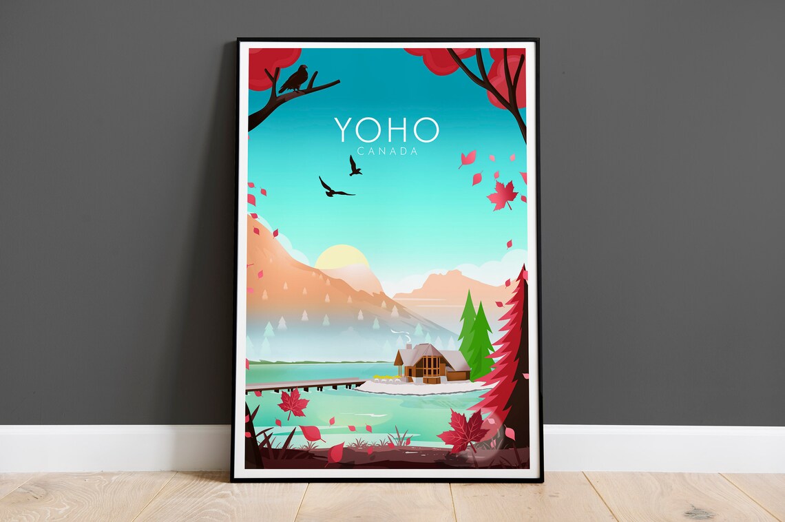 Yoho National Park Travel Poster, Canada