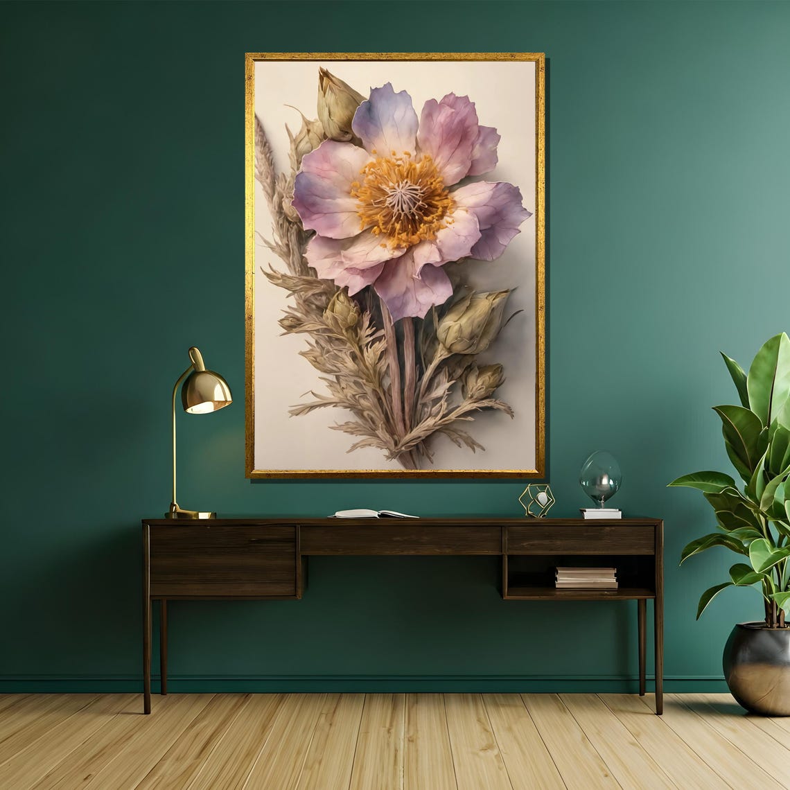 Pastel Pink Wild Rose Soft Botanical Realistic Flower Art Poster - Image 5