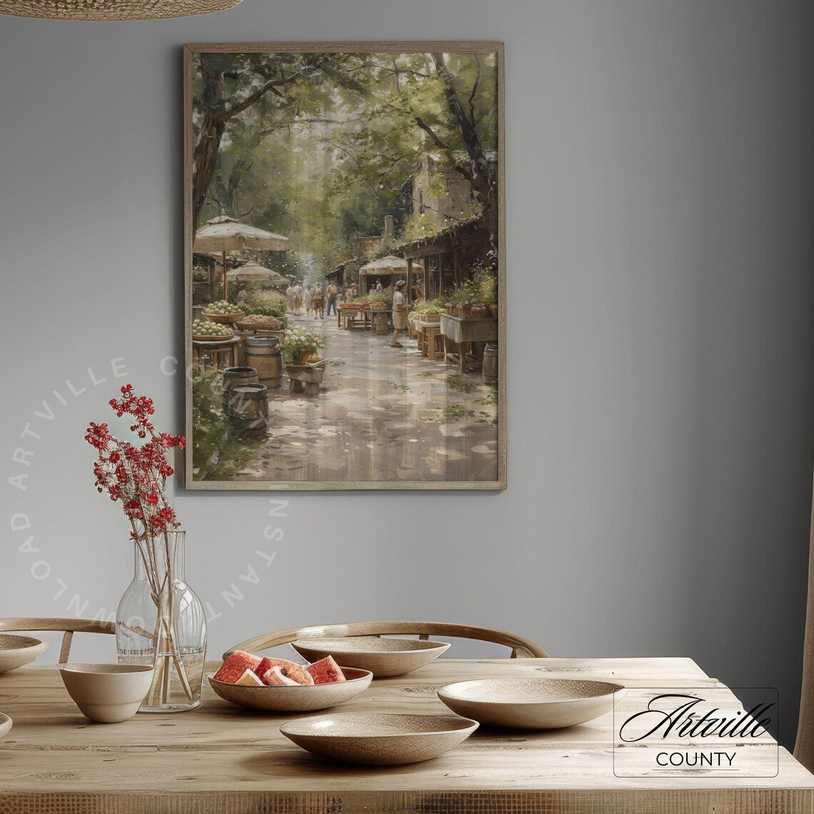 Country Market Vintage Farm Wall Art Print - Image 2
