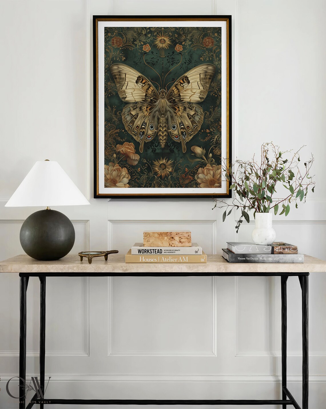 William Morris-Inspired Butterfly Art Print - Image 4