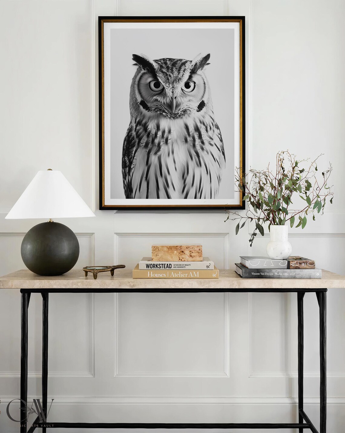 Owl Bird Fashion Magazine Inspired Poster Animal Portrait Photography Print Funny Bathroom Decor Large Wall Art 2793 - Image 4