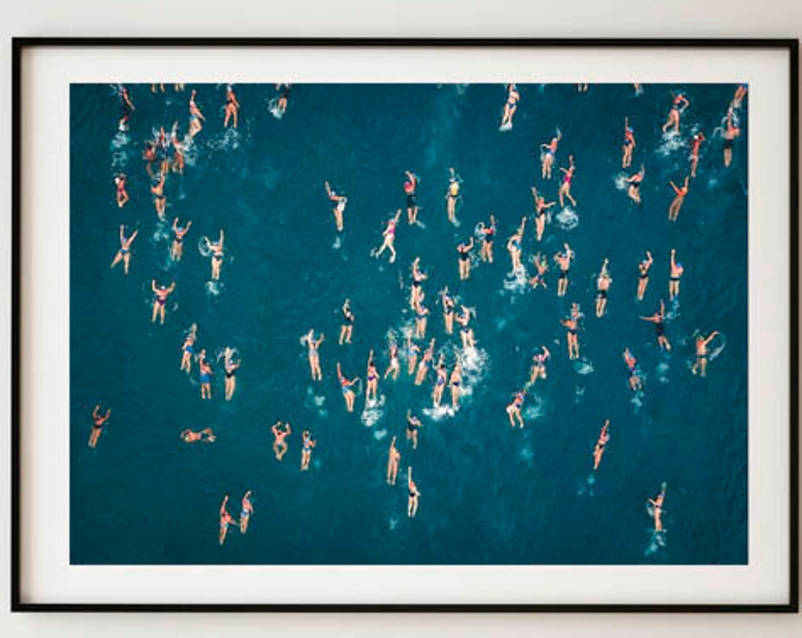 Abstract Swimming Ocean Photography Art Print