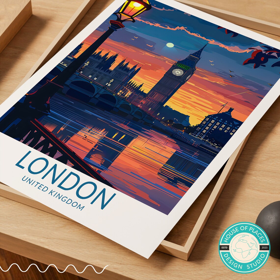 London, England Travel Poster, United Kingdom - Image 2