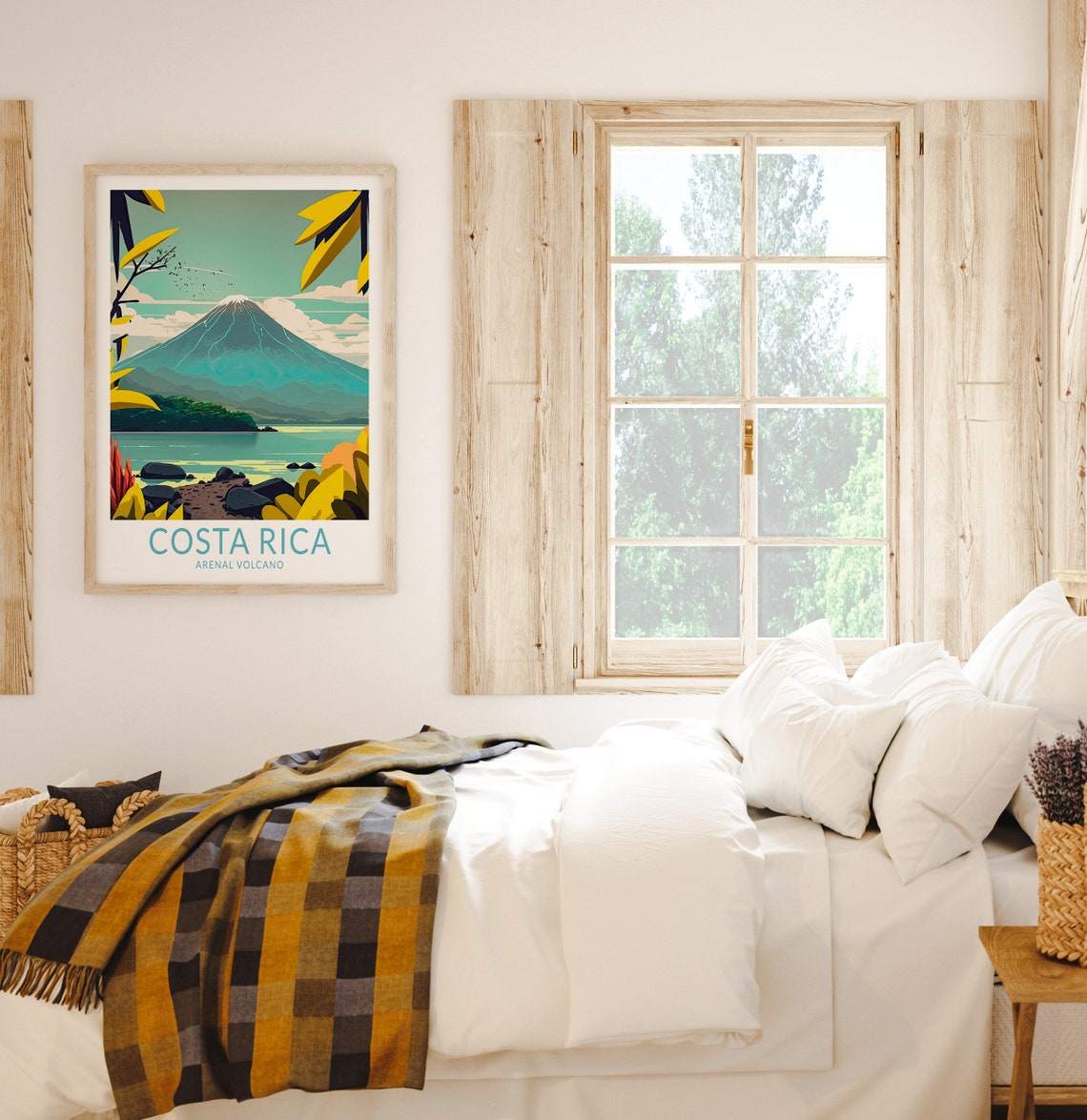Costa Rica Travel Poster Wall Art Costa Rica Poster Costa Rica Wall Art San Jos Travel Print Travel Gift Arenal Volcano - Image 2