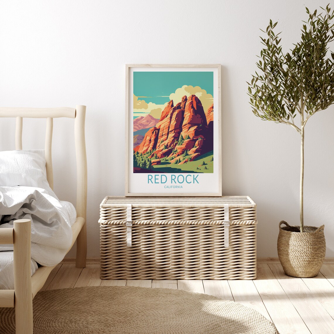 Red Rock State Park California Travel Poster - Image 3