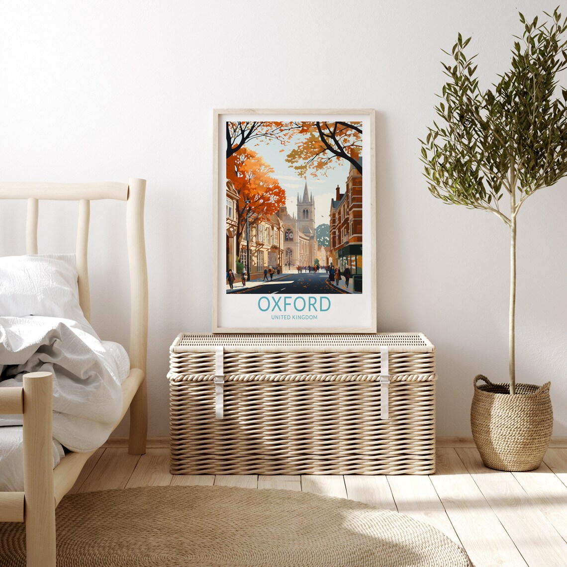 Oxford UK Travel Poster, United Kingdom Travel Print - Image 3