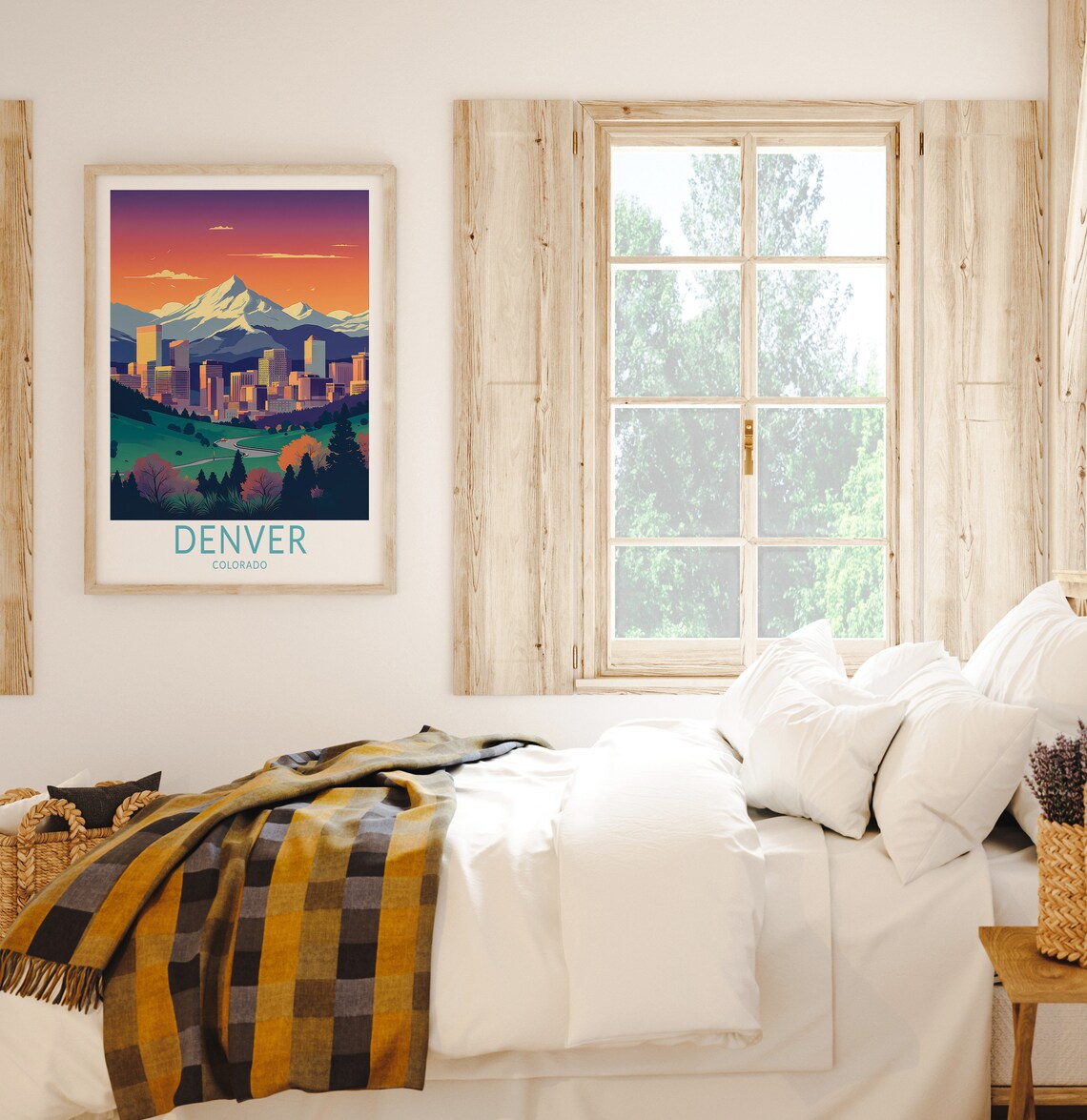 Denver Colorado Travel Poster, City Travel Art Print - Image 2