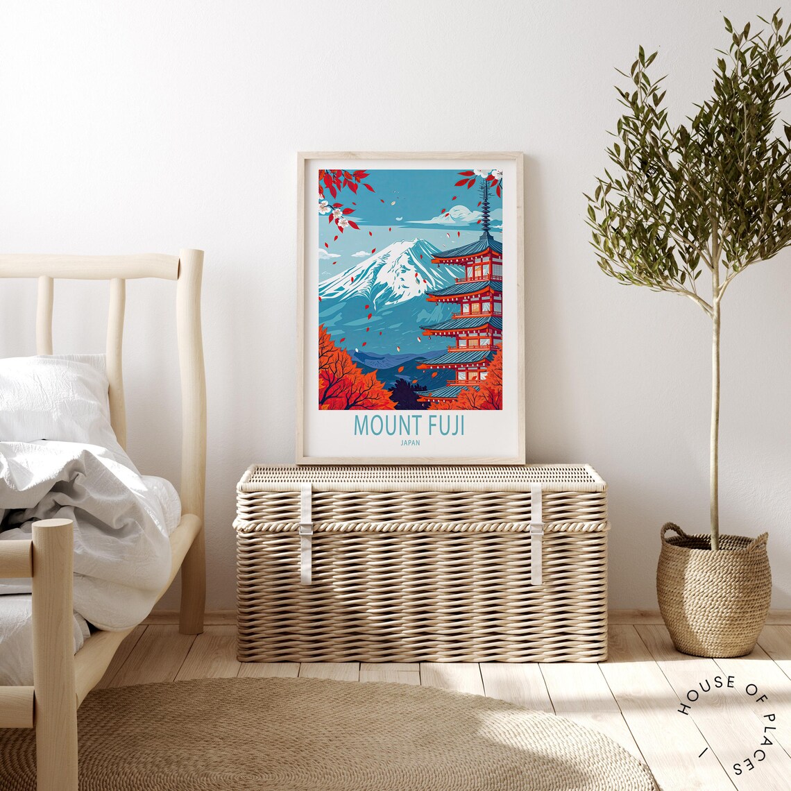 Mount Fuji Japan Travel Poster Japan Wall Art Mount Fuji San Print Home Decor Personalised Travel Poster Birthday Gifts - Image 2