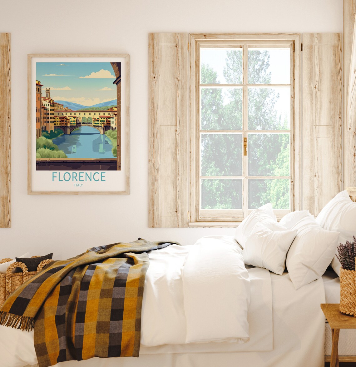 Florence Italy Travel Poster, Home Decor Wall Art - Image 2