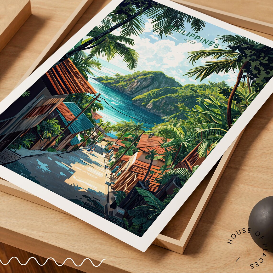 Philippines Asia Travel Poster, City Wall Art - Image 3