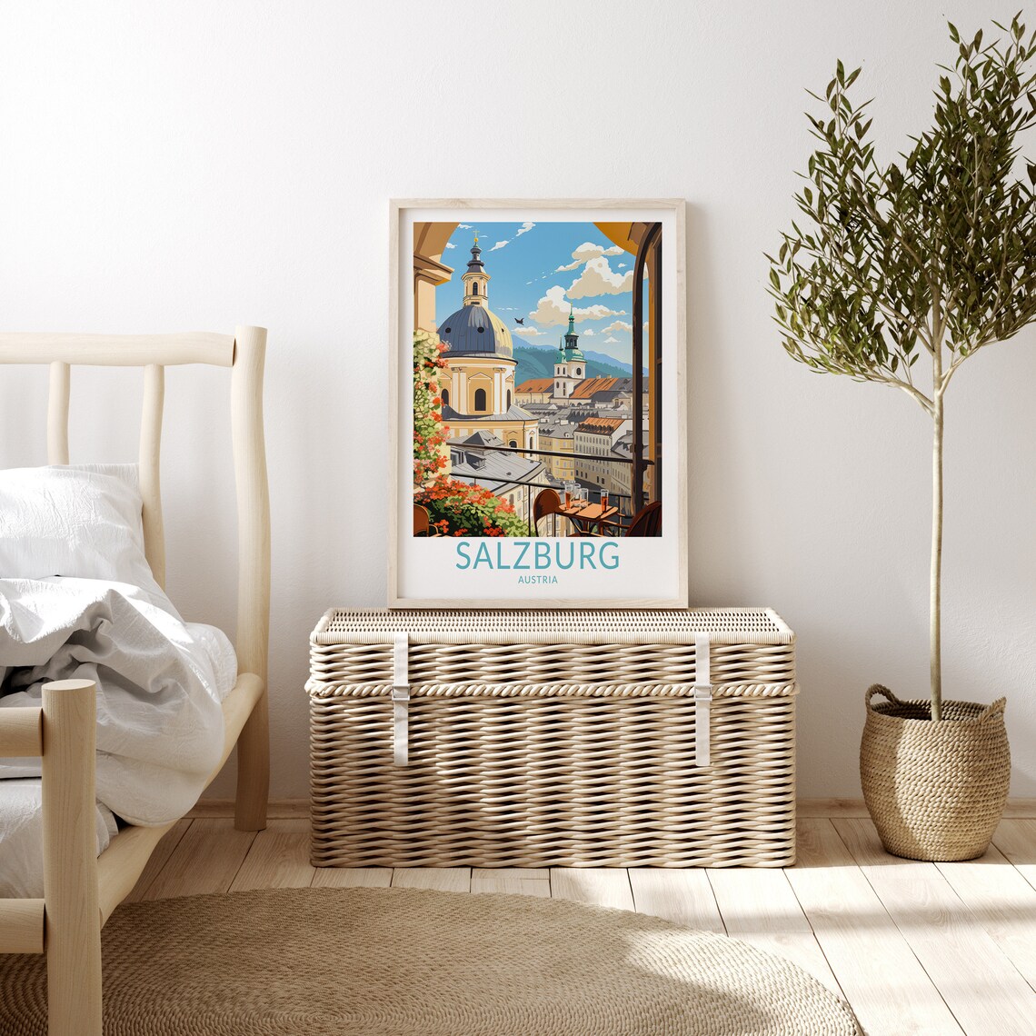 Salzburg Austrian Travel Poster, City Travel Art Print - Image 3
