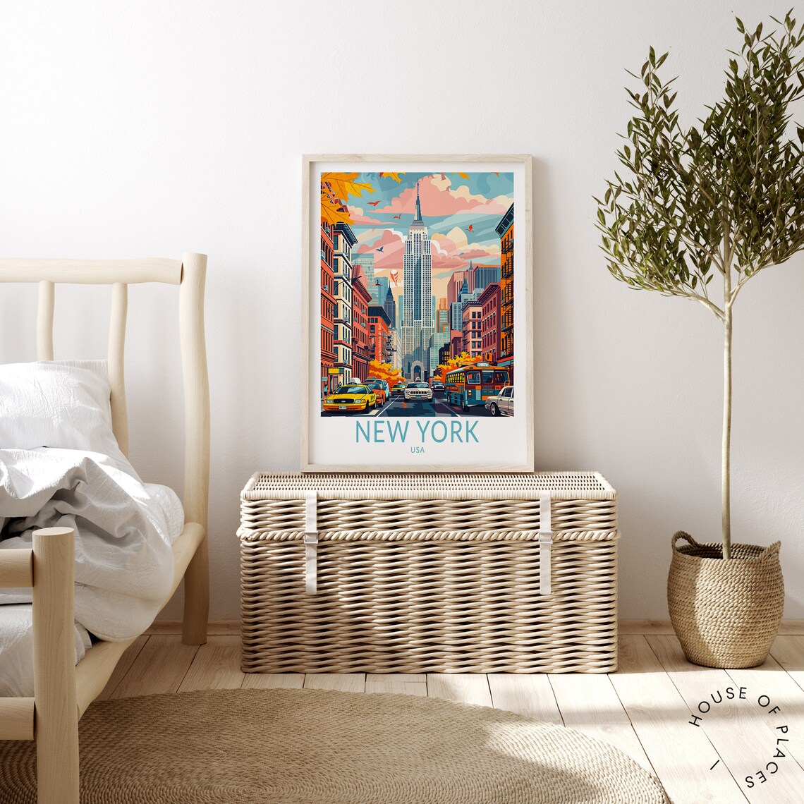 New York Travel Poster, USA City Wall Decor - Image 4