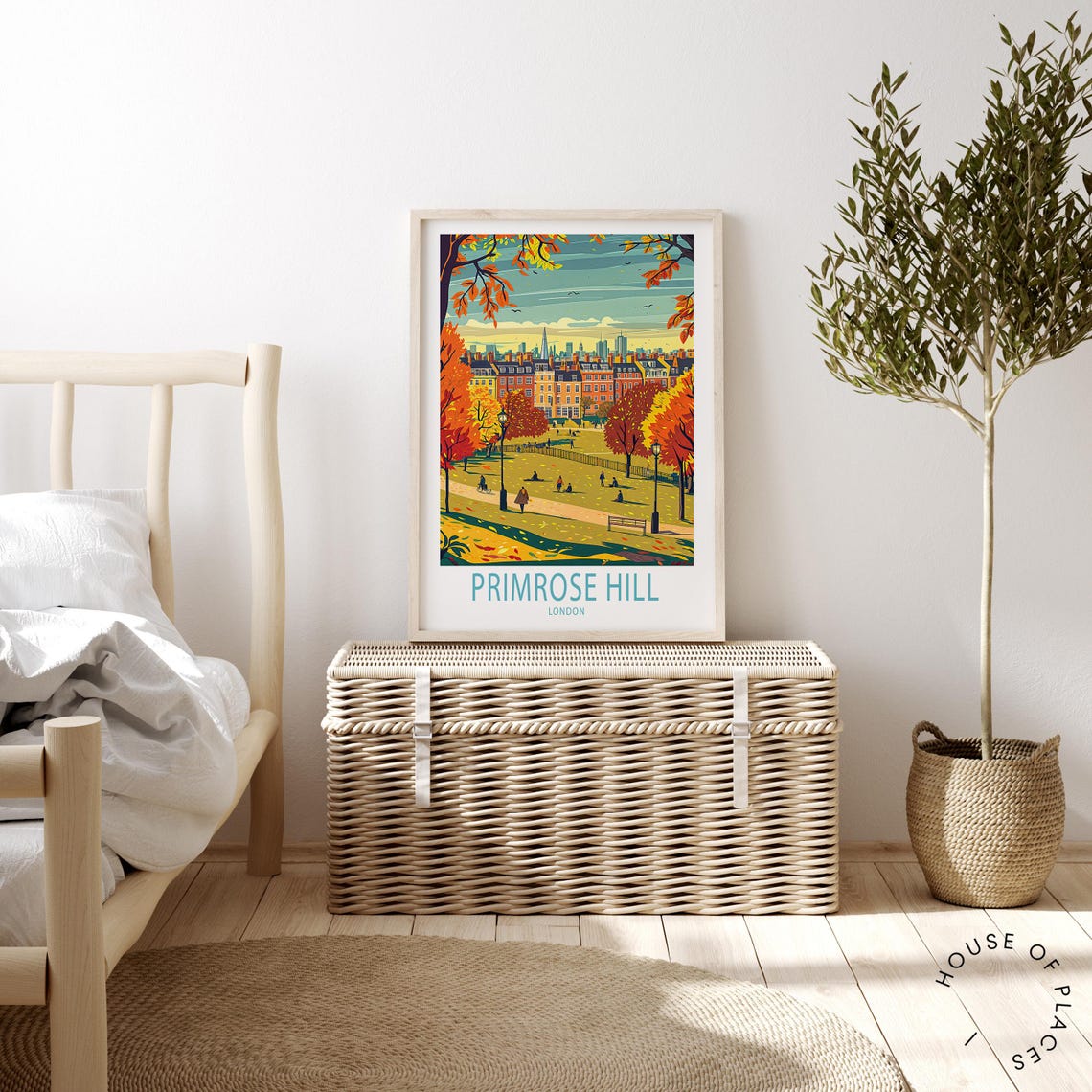 Primrose Hill London Travel Poster Uk London Wall Art Primrose Hill Regents Park Print Custom Travel Poster Birthday Gifts - Image 2