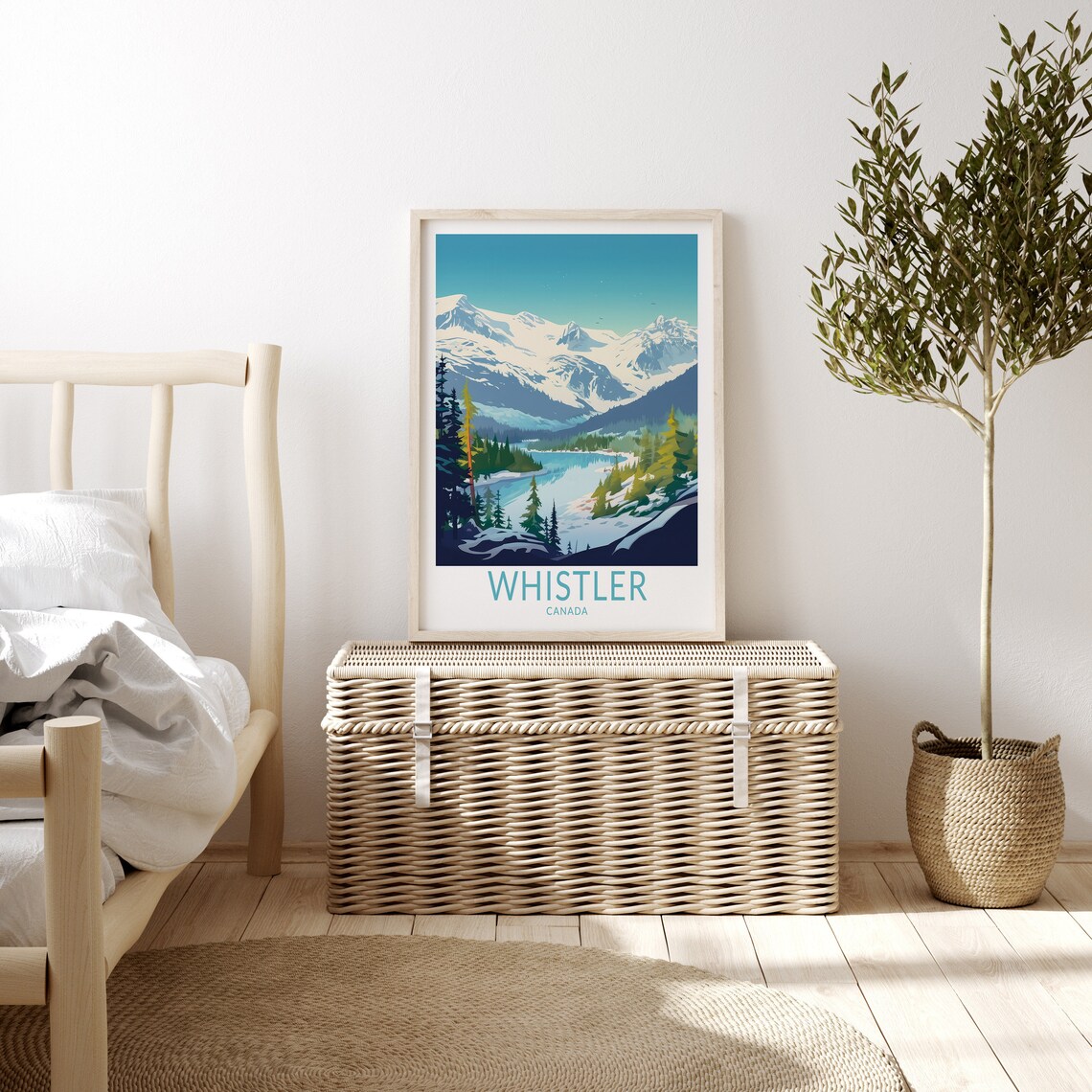 Whistler National Park Travel Poster, Whistler Canada - Image 3
