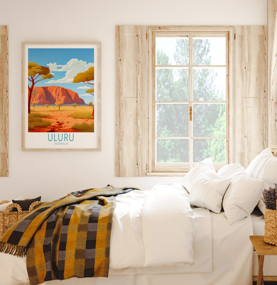 Uluru Rock Travel Print Uluru Australia Travel Art Poster Home Decor Wall Art Uluru Australia City Travel Print Travel Gifts - Image 2